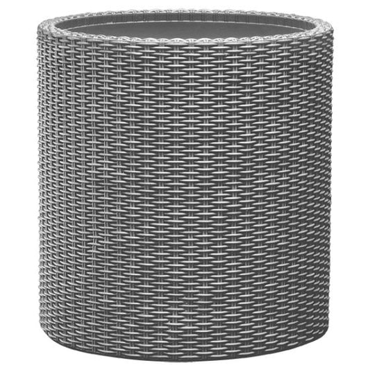 Puķu pods Small Cylinder Planter gaiši pelēks