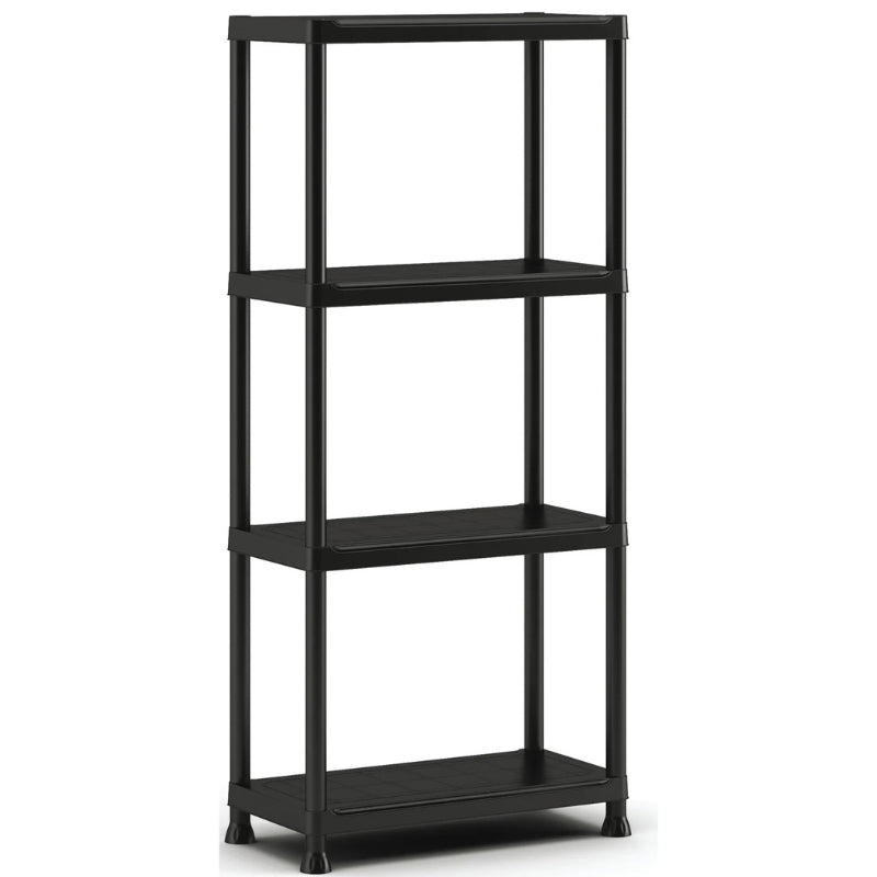 4 līmeņu plaukts Shelf 60 with 4 shelves 60x30x135cm melns
