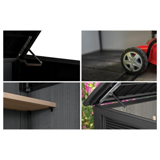 Dārza šķūnītis Deco Horizontal Shed oša koka tonis
