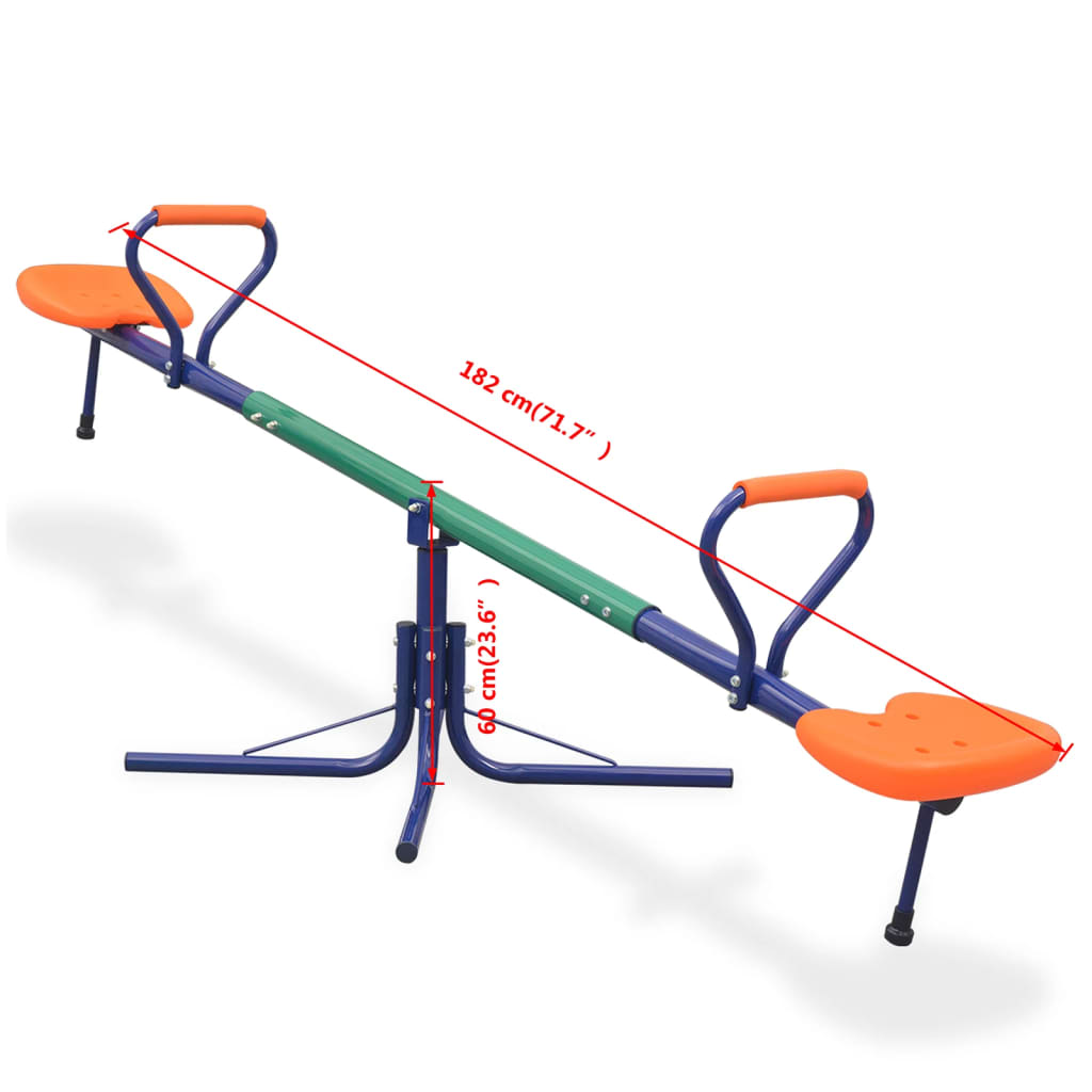 360° Rotējošas Sviru Šūpoles, Oranžas - HOLDORS