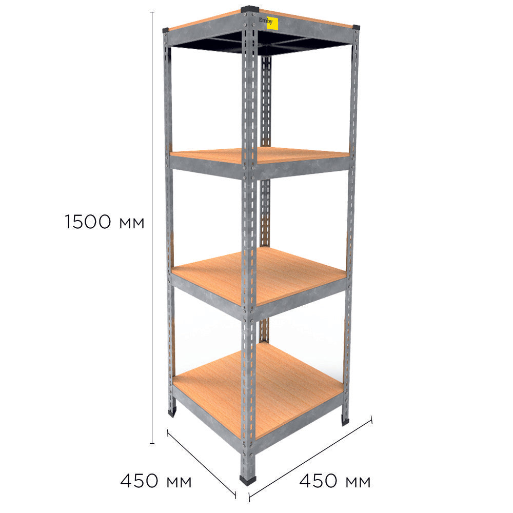 Metal rack MRL-1500 (450x450) galvanized