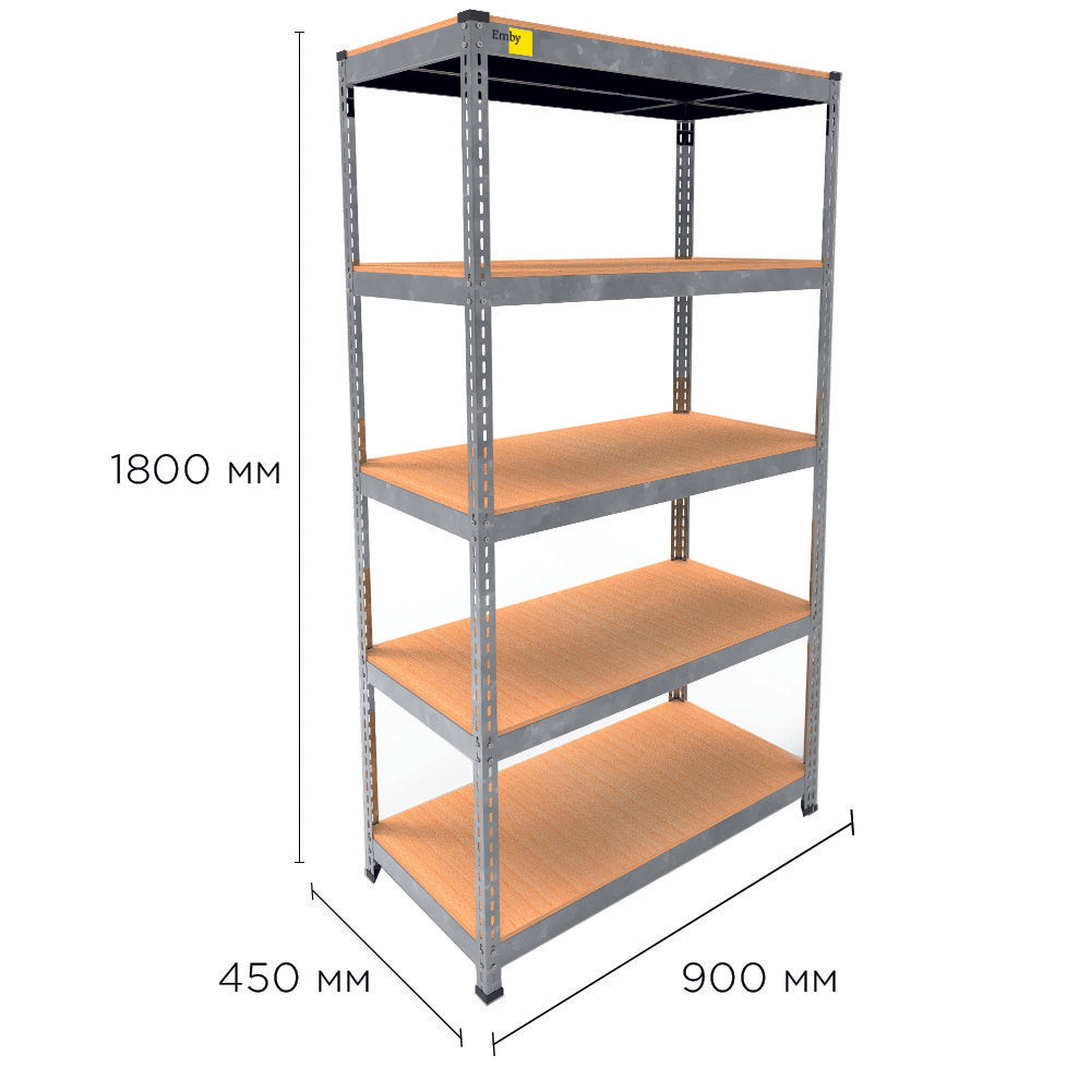 Metal rack MRL-1800 (900x450) galvanized