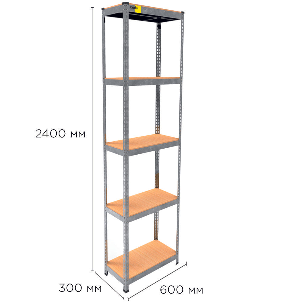 Metāla plaukts MRL-2400 (600x300) cinkots