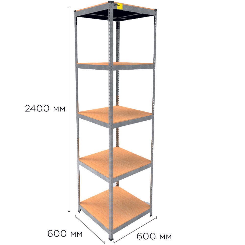 Metāla plaukts MRL-2400 (600x600) cinkots