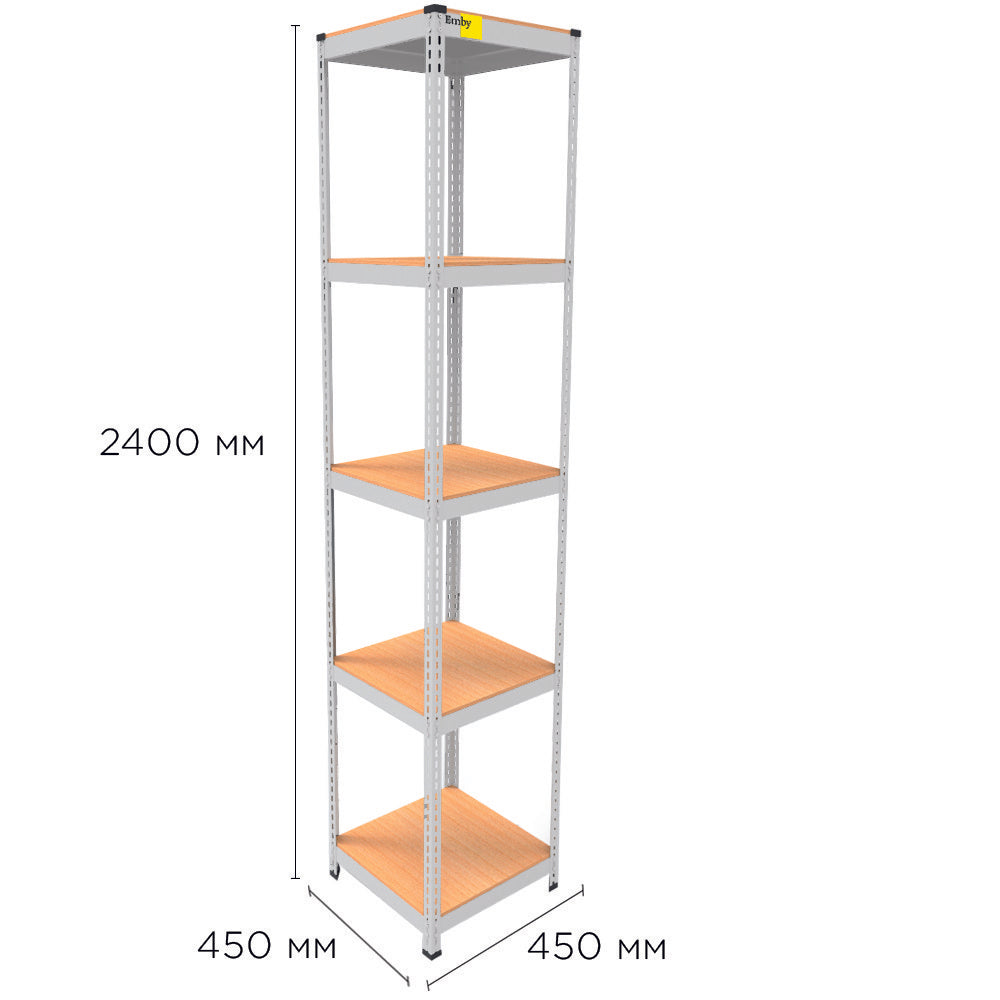 Metāla plaukts MRL-2400 (450x450) balts