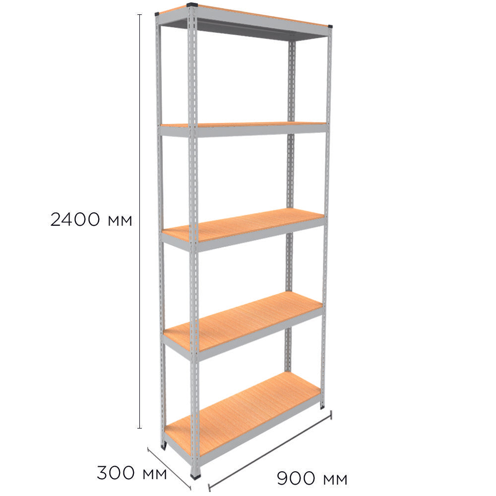 Metāla plaukts MRL-2400 (900x300) balts