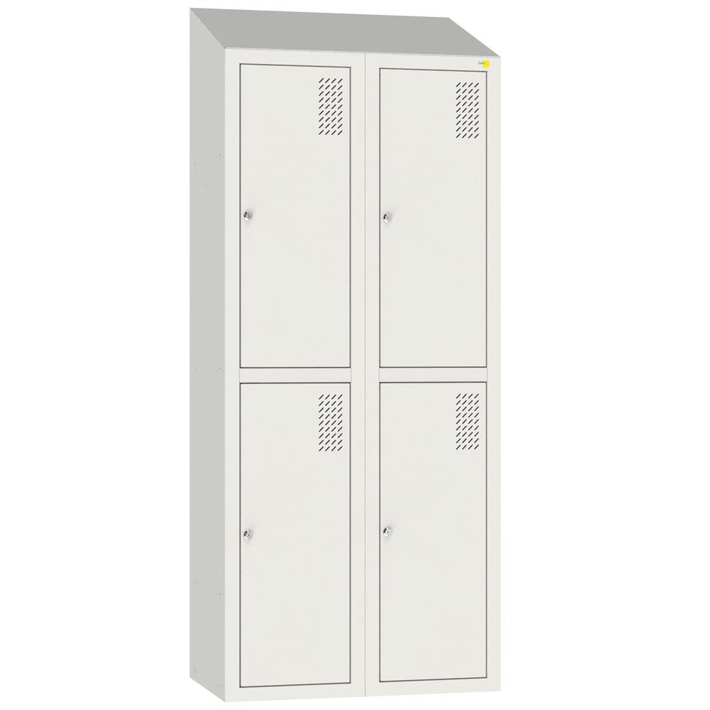 Metal clothes cabinet with roof SHOM-400/2/4