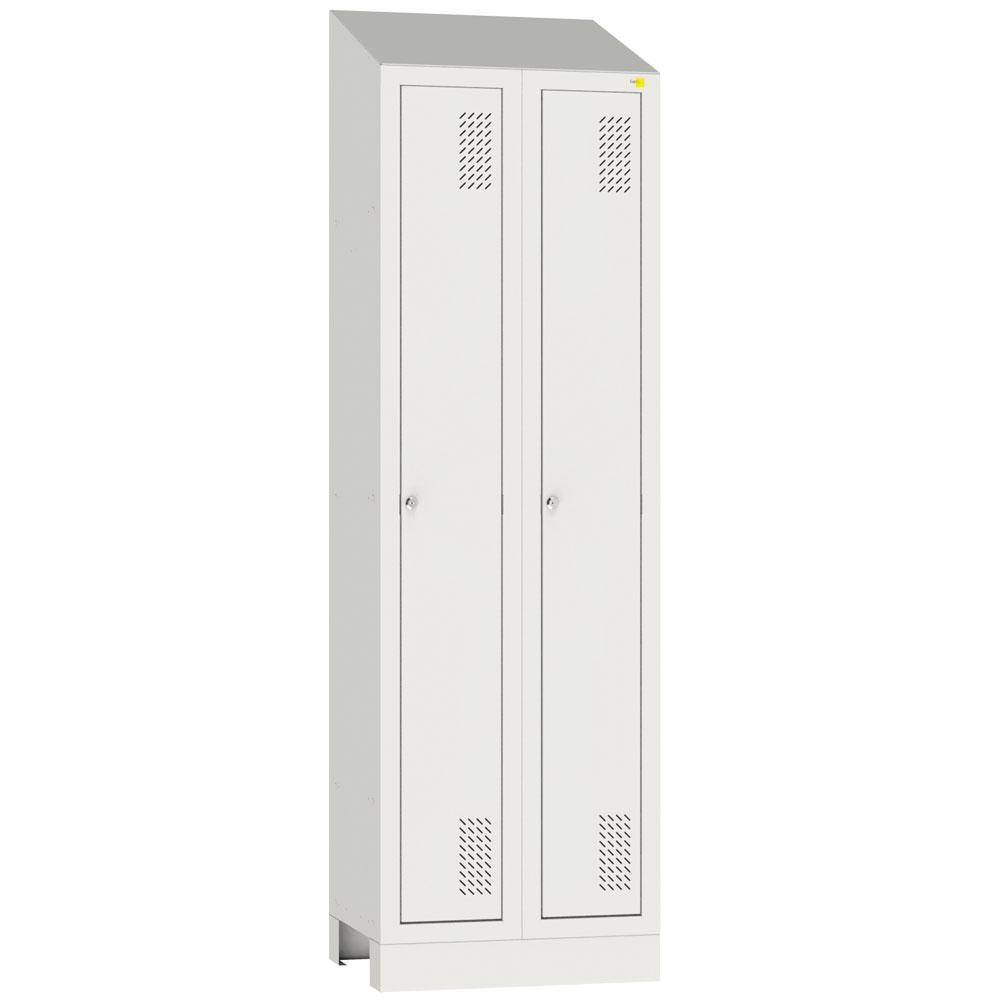 Metal wardrobe on a podium SHOM-300/2 with roof