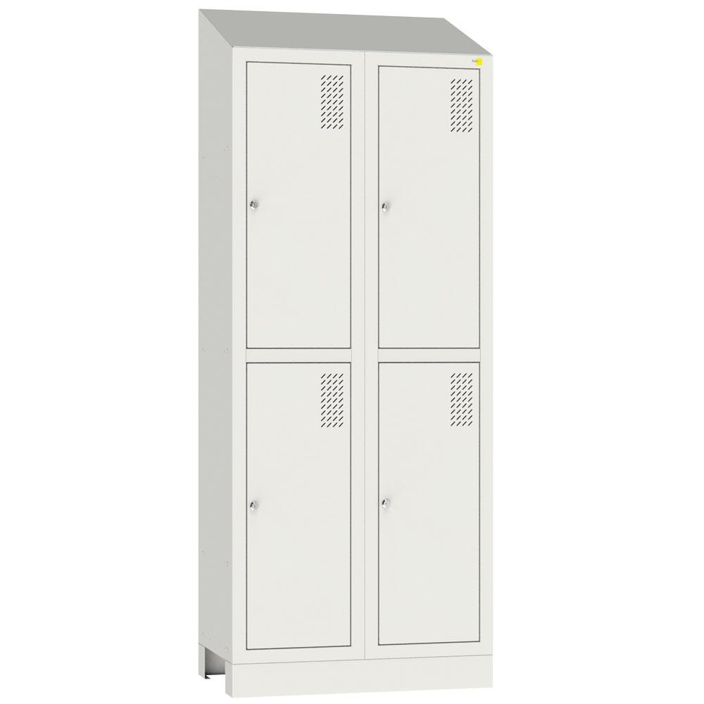 Metal wardrobe on a podium SHOM-400/2/4 with roof
