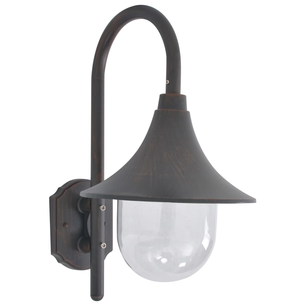 Dārza Sienas Lampa, 42 Cm, E27, Tumši Zaļš Alumīnijs