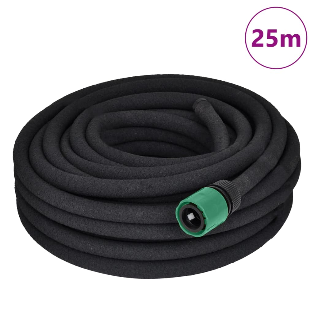 Dārza Pilienu Laistīšanas Šļūtene, Melna, 0,6", , Gumija