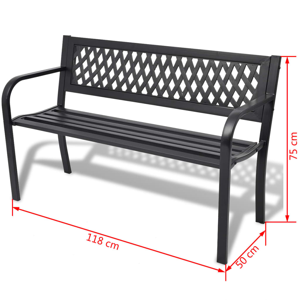 Dārza Sols, 118 Cm, Tērauds, Melns