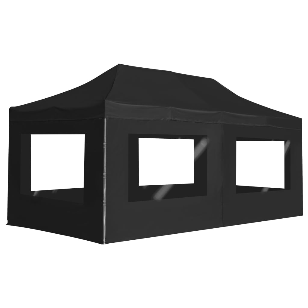 Saliekama Nojume Ar Sienām, 4,5X3 M, Alumīnijs, Antracītpelēka