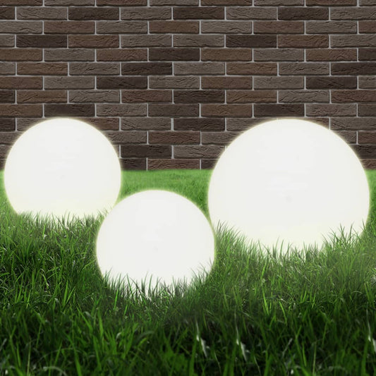 Led Lampas, 6 Gab., Sfēriskas, 20/30/40 Cm, Pmma
