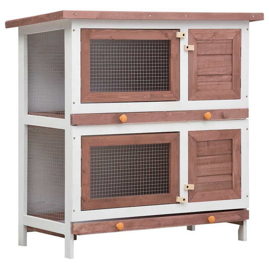 Āra Trušu Būris, 4 Durvis, Brūns Koks