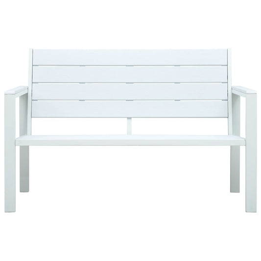 Dārza Sols, 120 Cm, Balts Hdpe, Koka Imitācija