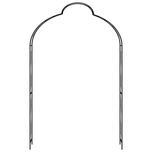 Dārza Arka, Melna, 150X34X240 Cm, Dzelzs