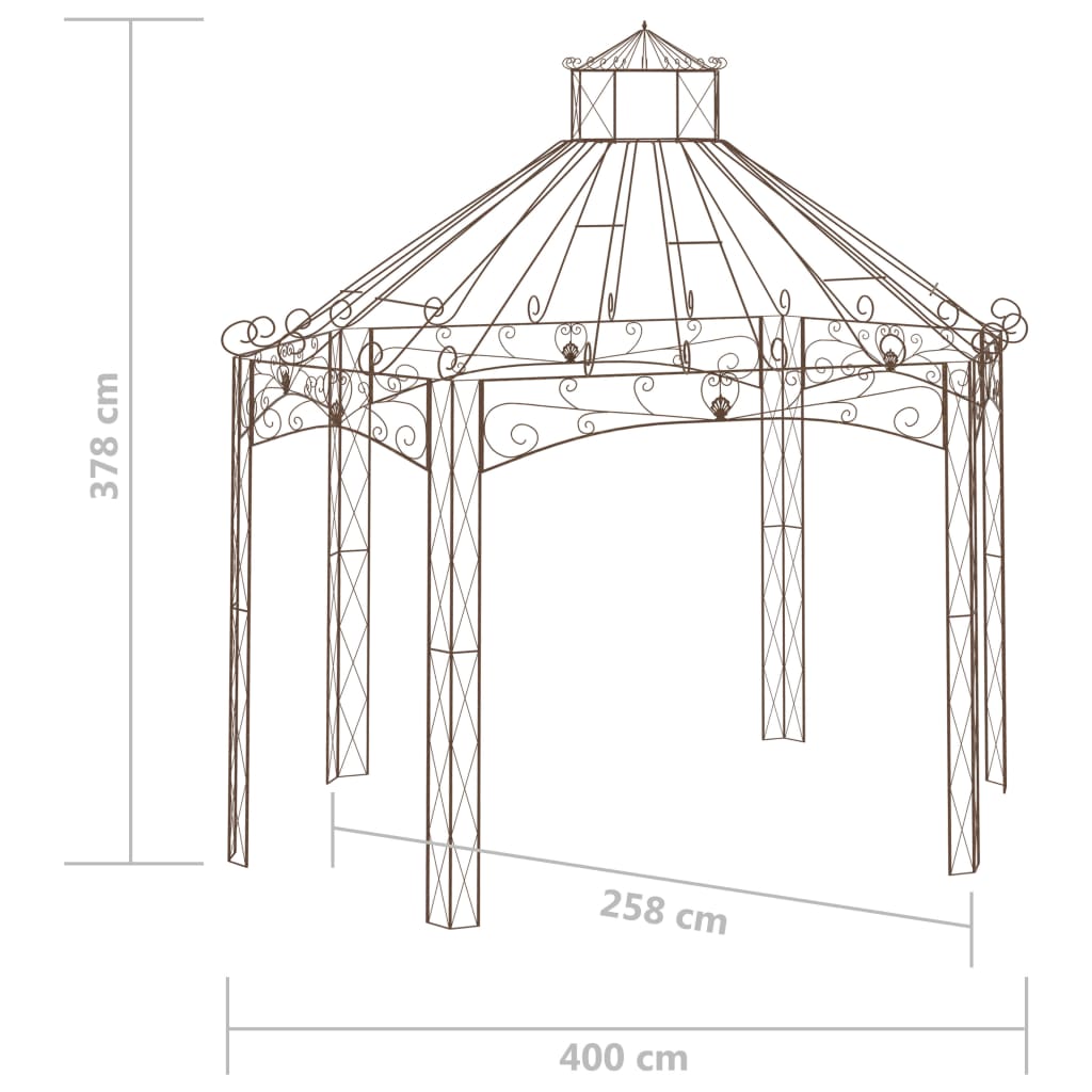 Dārza Paviljons, , Antīki Brūna Dzelzs