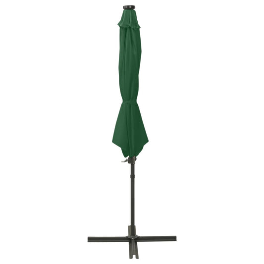 Saulessargs Ar Kātu Un Led Gaismām, 300 Cm, Zaļš