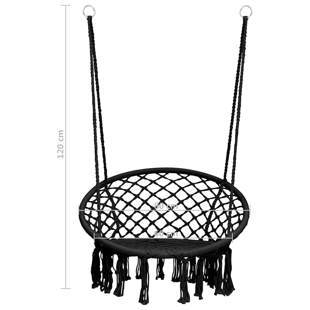 Piekarams Šūpuļkrēsls, 80 Cm, Antracītpelēks