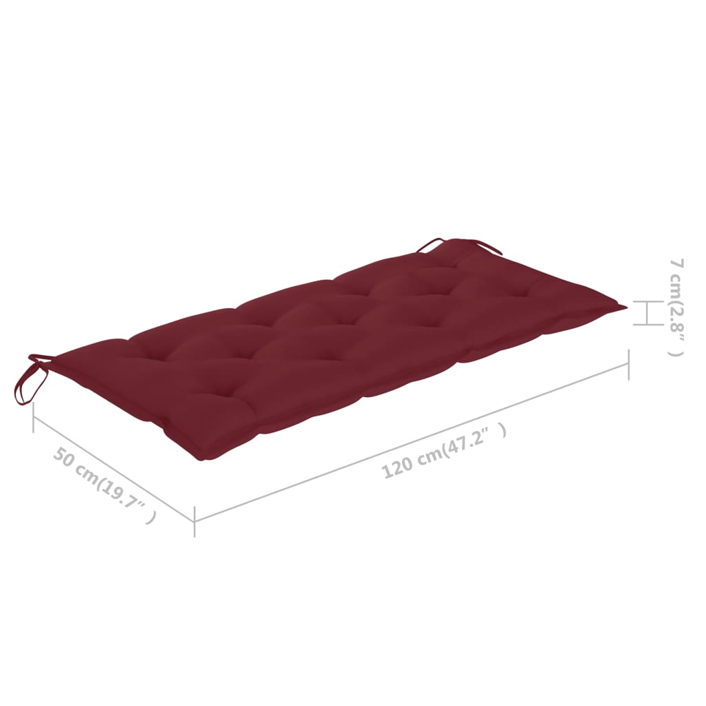 Dārza Sols Ar Matraci, 120 Cm, Akācijas Masīvkoks