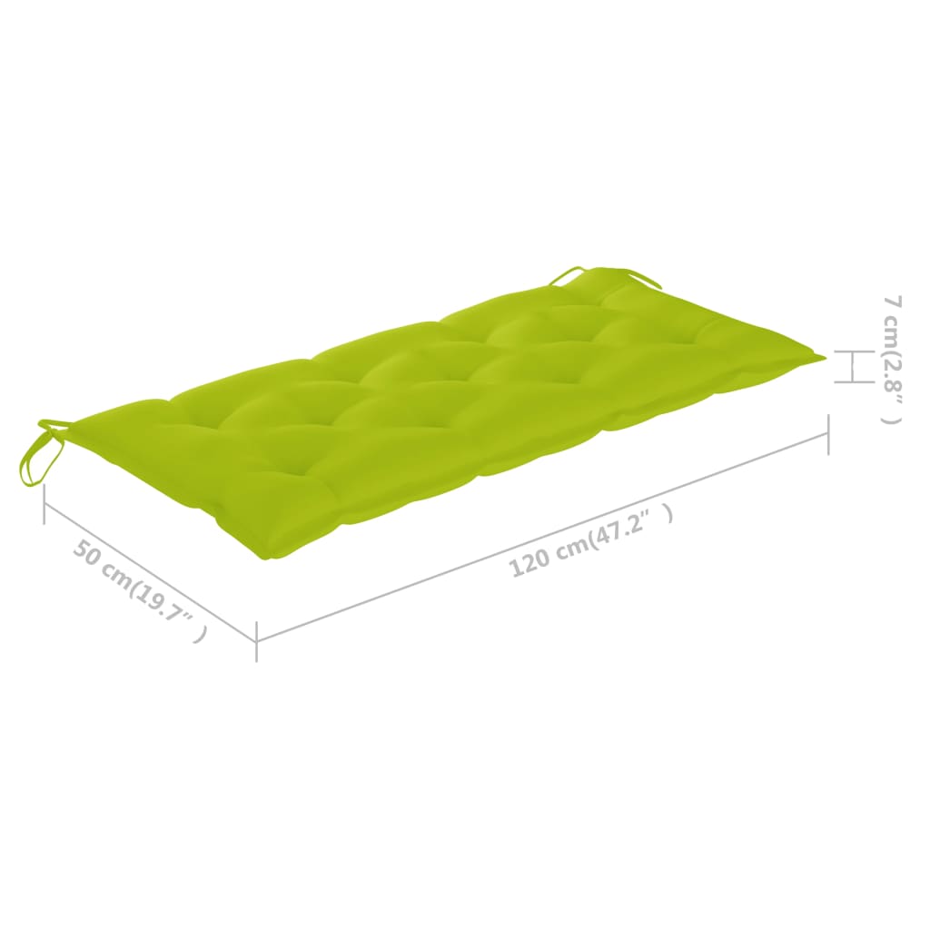 Dārza Sols Ar Matraci, 120 Cm, Bambuss