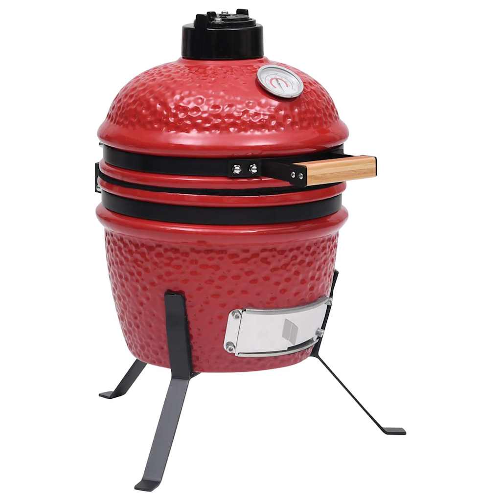 Kamado Grils, Kūpinātava, Keramika, 56 Cm, Melns