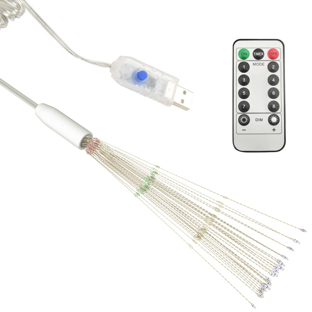 Ziemassvētku Lampiņas, 2 Gab., Daudzkrāsainas, 20 Cm, 280 Led
