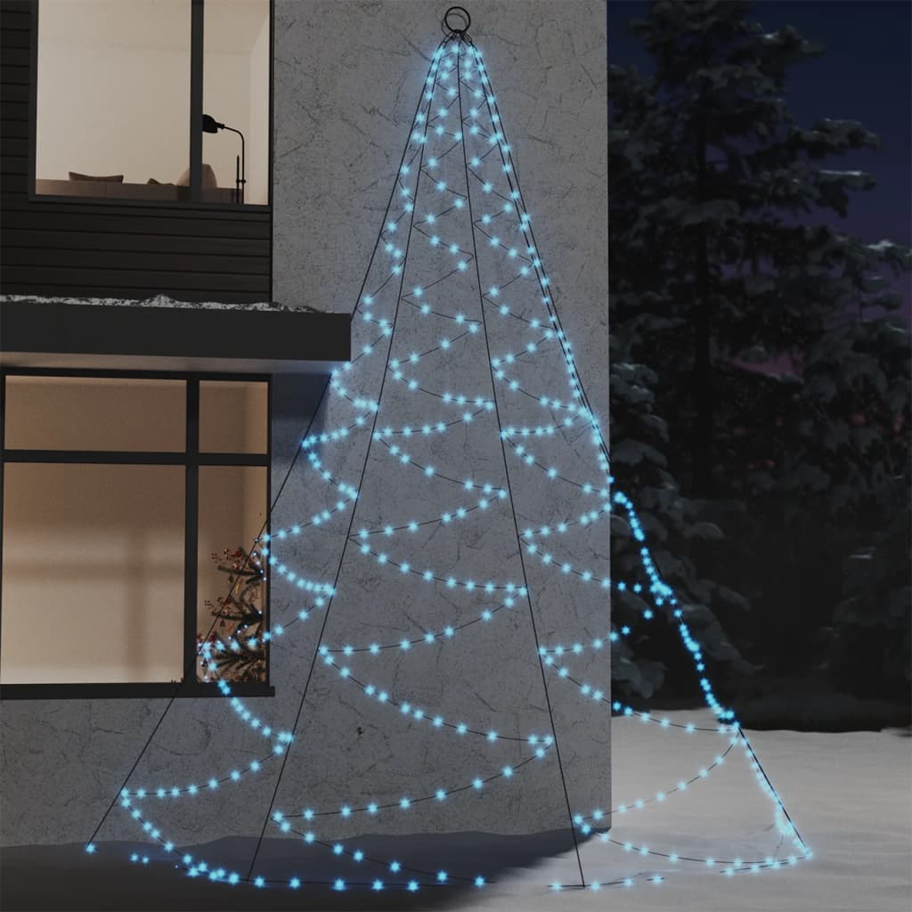 Sienas Dekorācija Ar Metāla Āķi, 260 Silti Baltas Led, 3 M