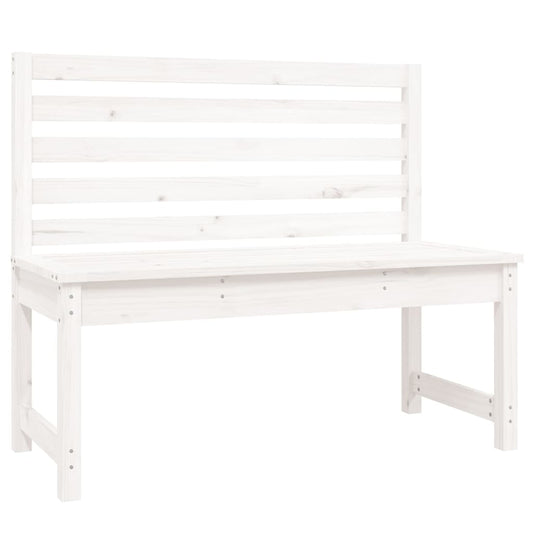 Dārza Sols, 109 Cm, Priedes Masīvkoks, Balts
