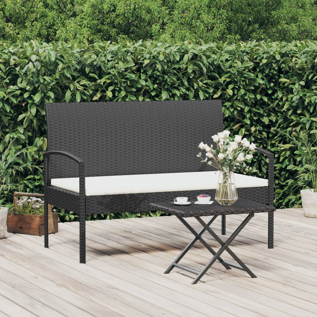 Dārza Sols Ar Matraci, 105 Cm, Pelēks, Pe Rotangpalma