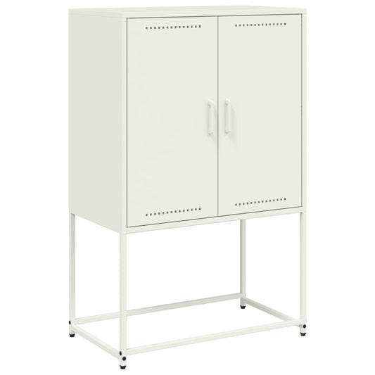 Augstais Skapītis, Balts, 68,5X38,5X107 Cm, Tērauds