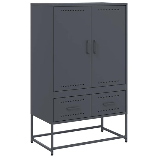 Augstais Skapītis Pelēks 68X39X111,5 Cm, Tērauds