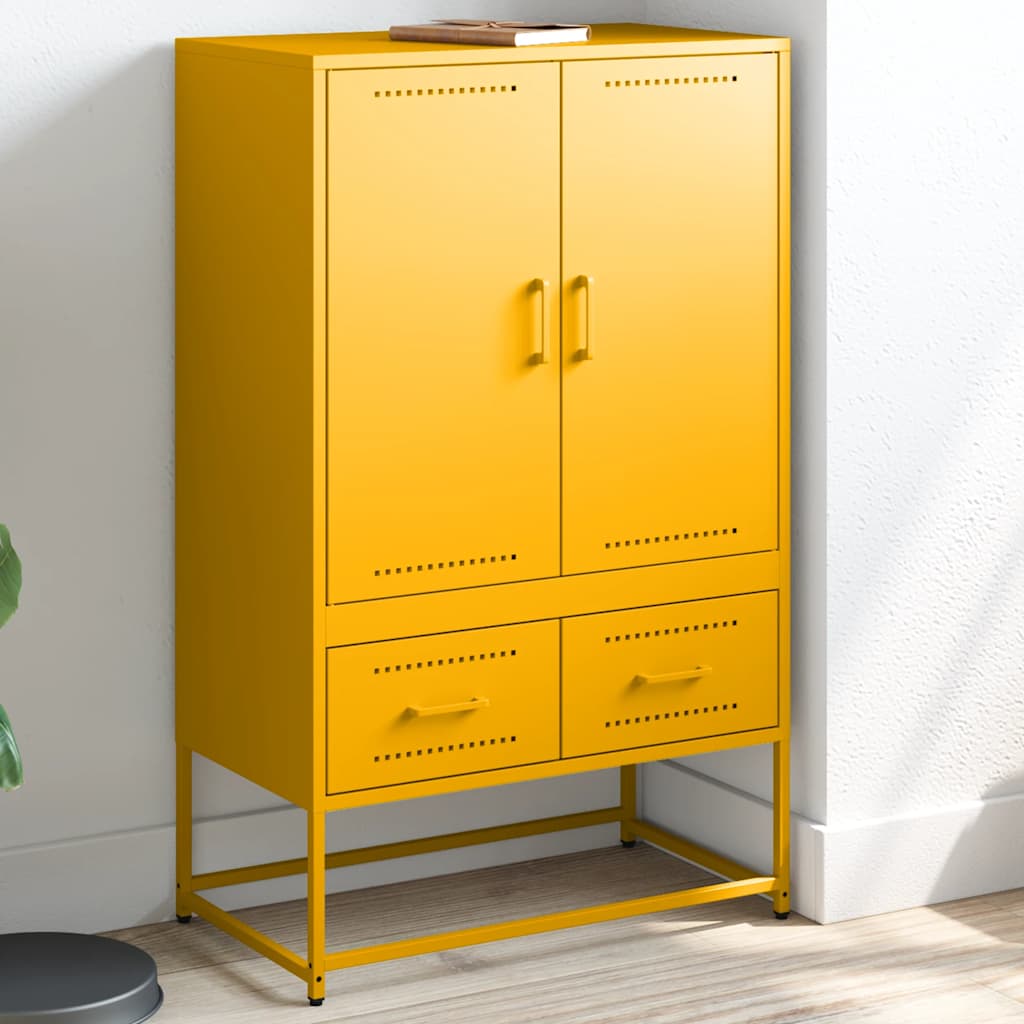 Augstais Skapītis Pelēks 68X39X111,5 Cm, Tērauds