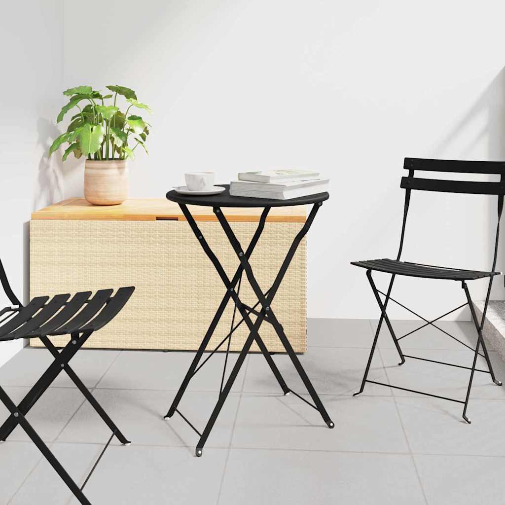 Bistro Galds Ø 50 X 71 Cm Pulverkrāsots Tērauds
