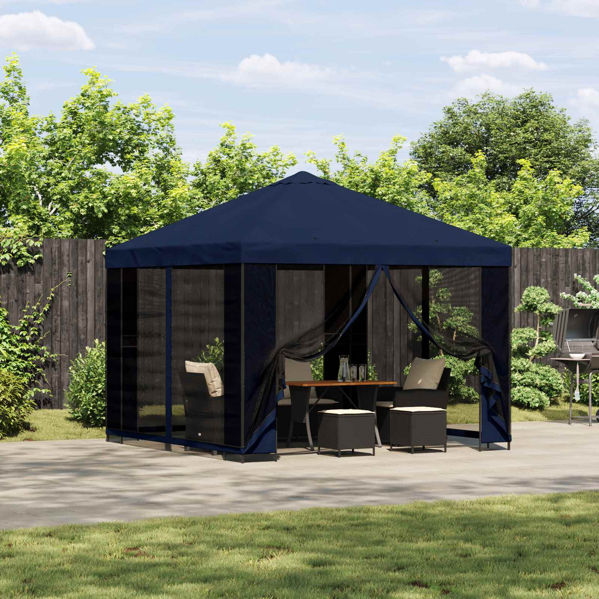 Dārza Paviljons Ar Sānu Sienām 3 X 3 M