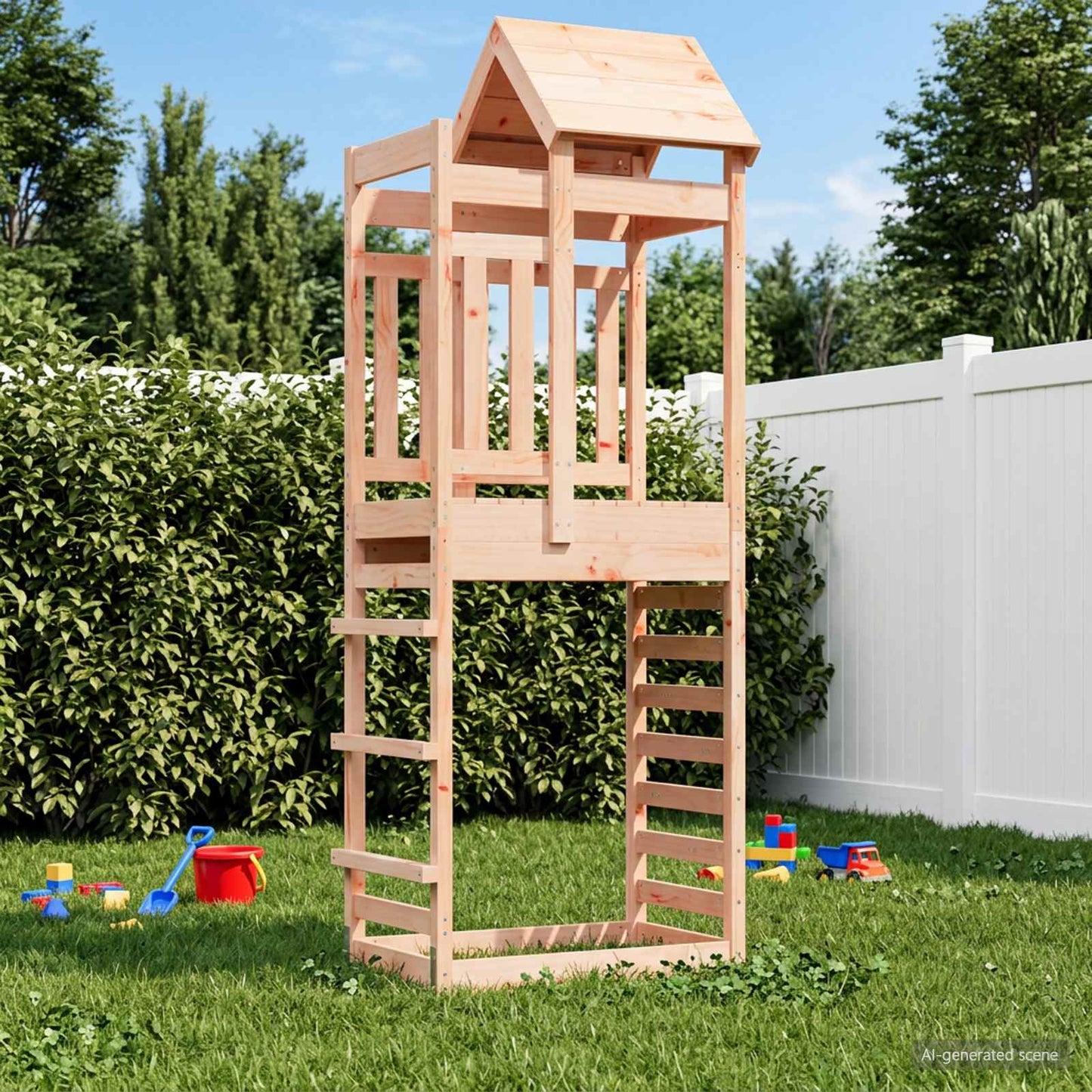 Spēļu Tornis Brūna 52,5 X 85 X 238 Cm Cieta Impregnēta Koksne