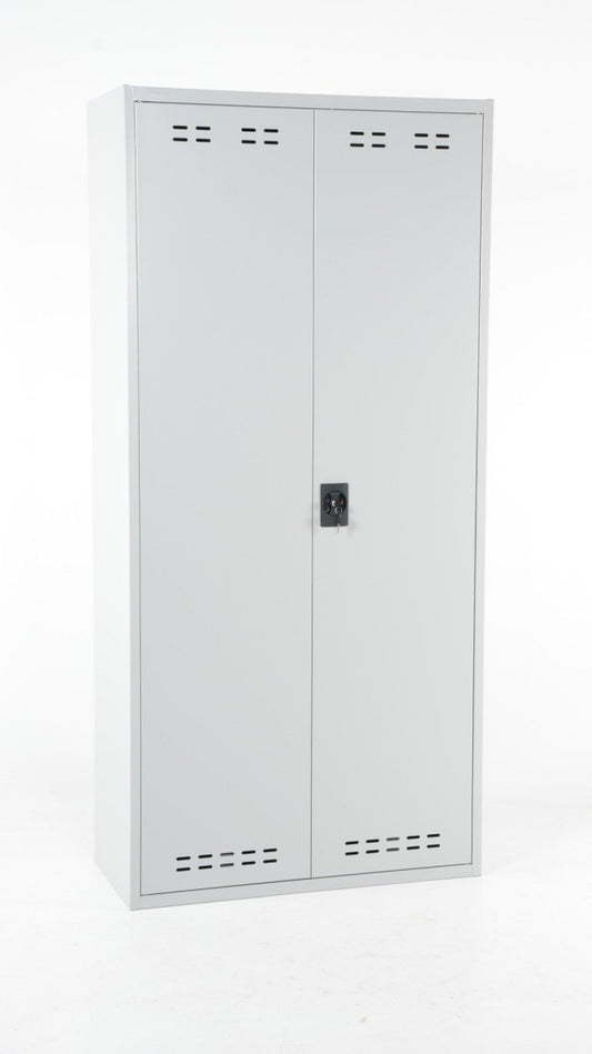 Chemical Cabinet 195x92x42 flatpack, Grey - HOLDORS