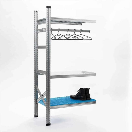Cinkotu metāla plauktu papildsekcija, 3028x900x800, 4 plaukti - HOLDORS
