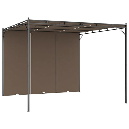 Dārza Nojume Ar Sānu Aizkariem, 3X3X2,25 M, Pelēkbrūna - HOLDORS