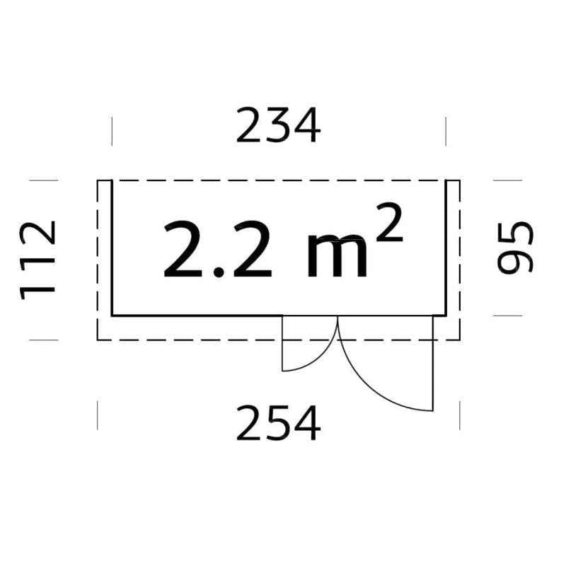 Dārza šķūnītis LIFE 2.2m2