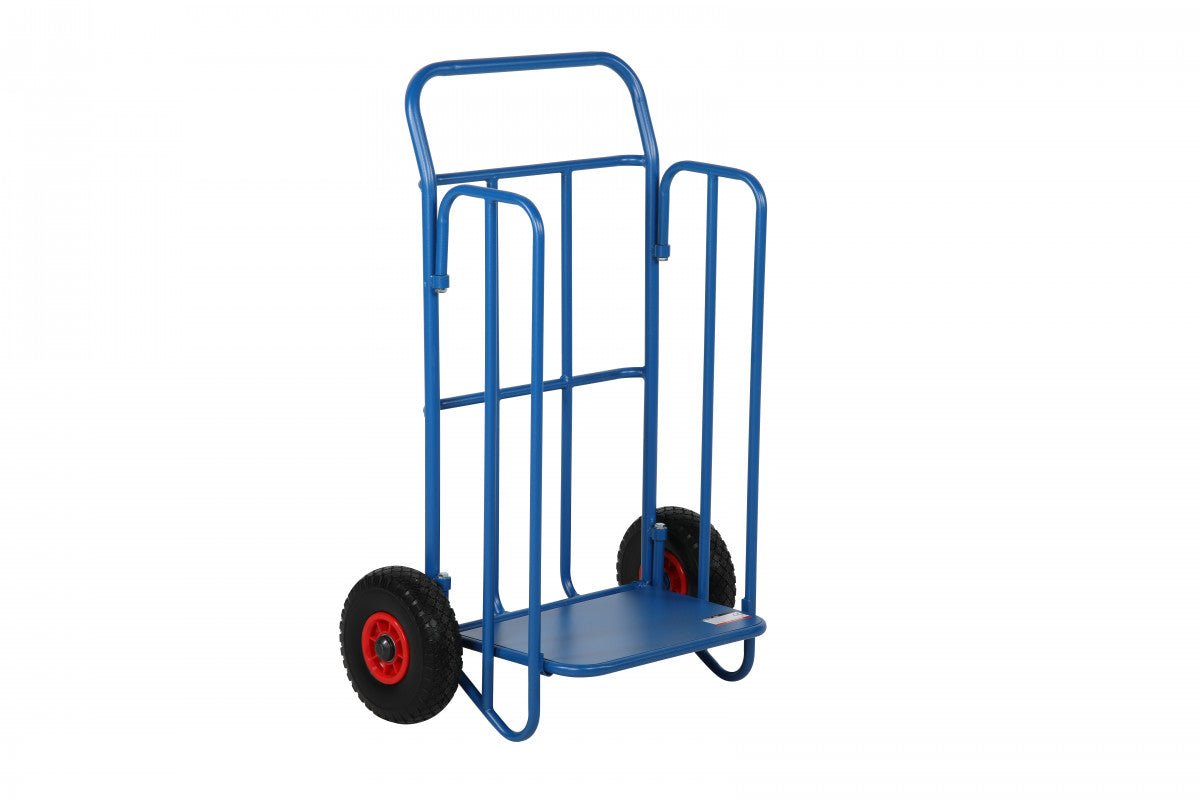 Distribution trolley, blue - HOLDORS