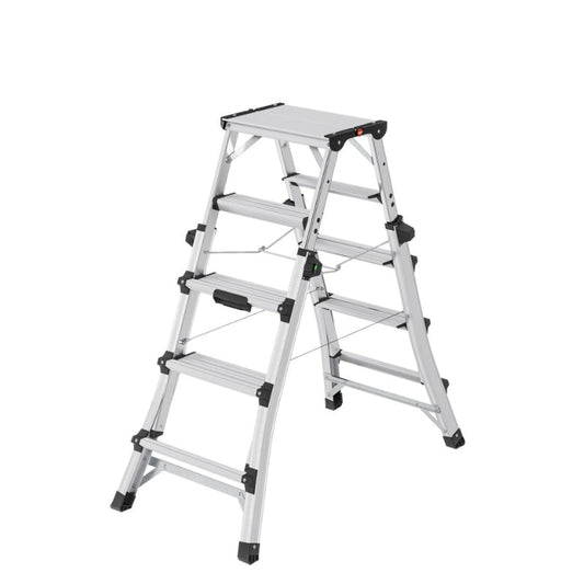 Kāpnes teleskopiskās Master DTL100 / alumīnija / 2x4 - 2x6 pakāpieni - HOLDORS