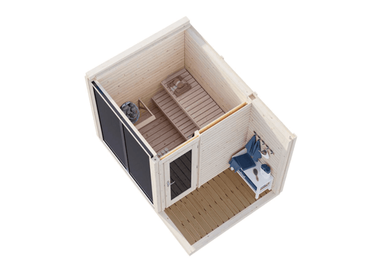 Koka Pirts Sauna Sāra 3.8 + 2.1 m2 - HOLDORS
