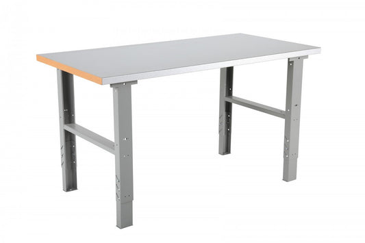Metāla darbagalds ar tērauda virsmu 1600x800mm - HOLDORS
