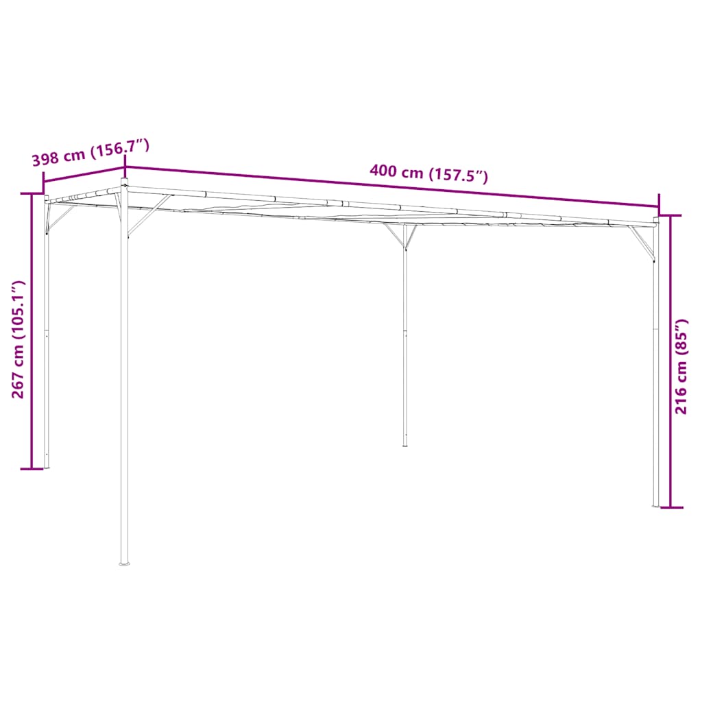 Nojume, Antracītpelēka, 4X4 M, 180 G/M², Audums Un Tērauds - HOLDORS