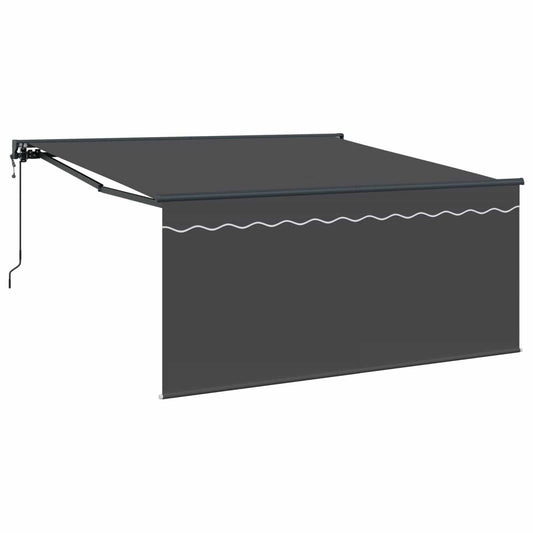 Nolokāms Markīze Antracīts 300 X 250 Cm Poliesters Un Alumīnijs - HOLDORS