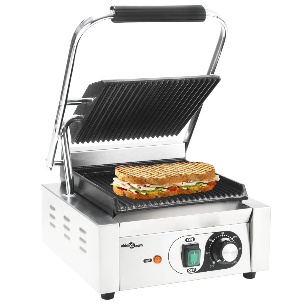 Panini Grils Ar Rievotu Virsmu, 3600 W, 57X30,5X20 Cm - HOLDORS
