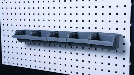 Plastic tray strip 5 trays, 555 mm