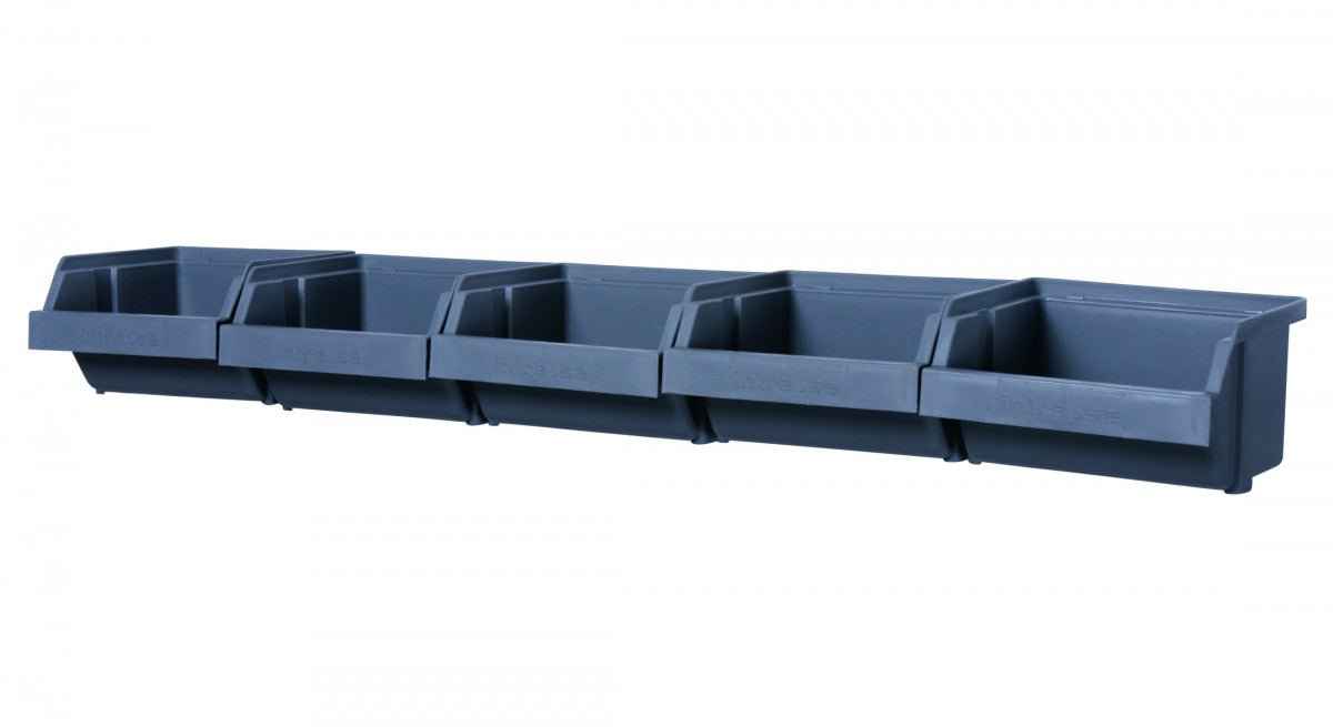 Plastic tray strip 5 trays, 555 mm